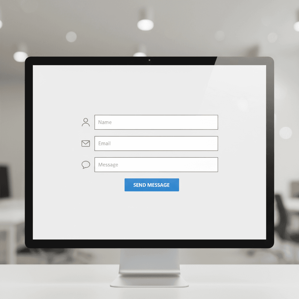 Simple lead capture form on website